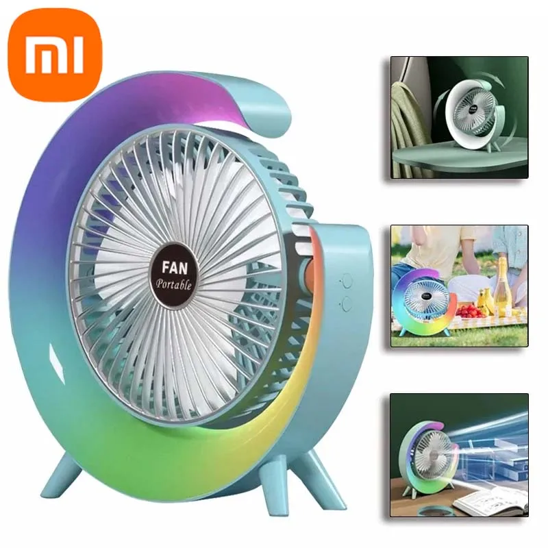 

Портативный USB-вентилятор Xiaomi, регулируемый, 3 скорости
