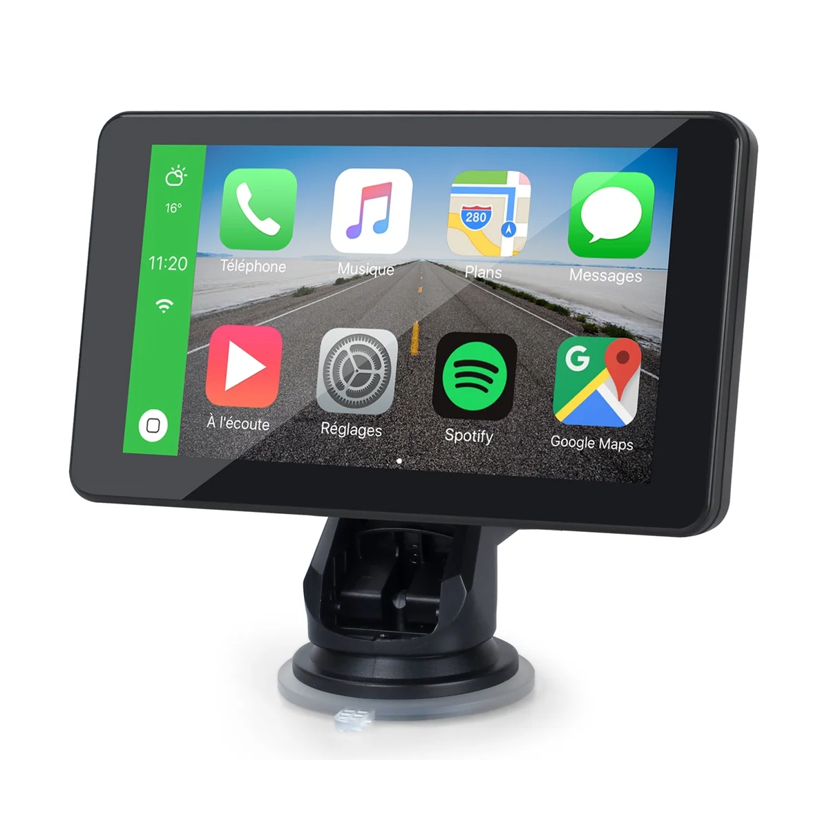 

7Inch Carplay Monitor Portable Wireless CarPlay Navigation for Car Universal Display Android Auto and Siri Compatible
