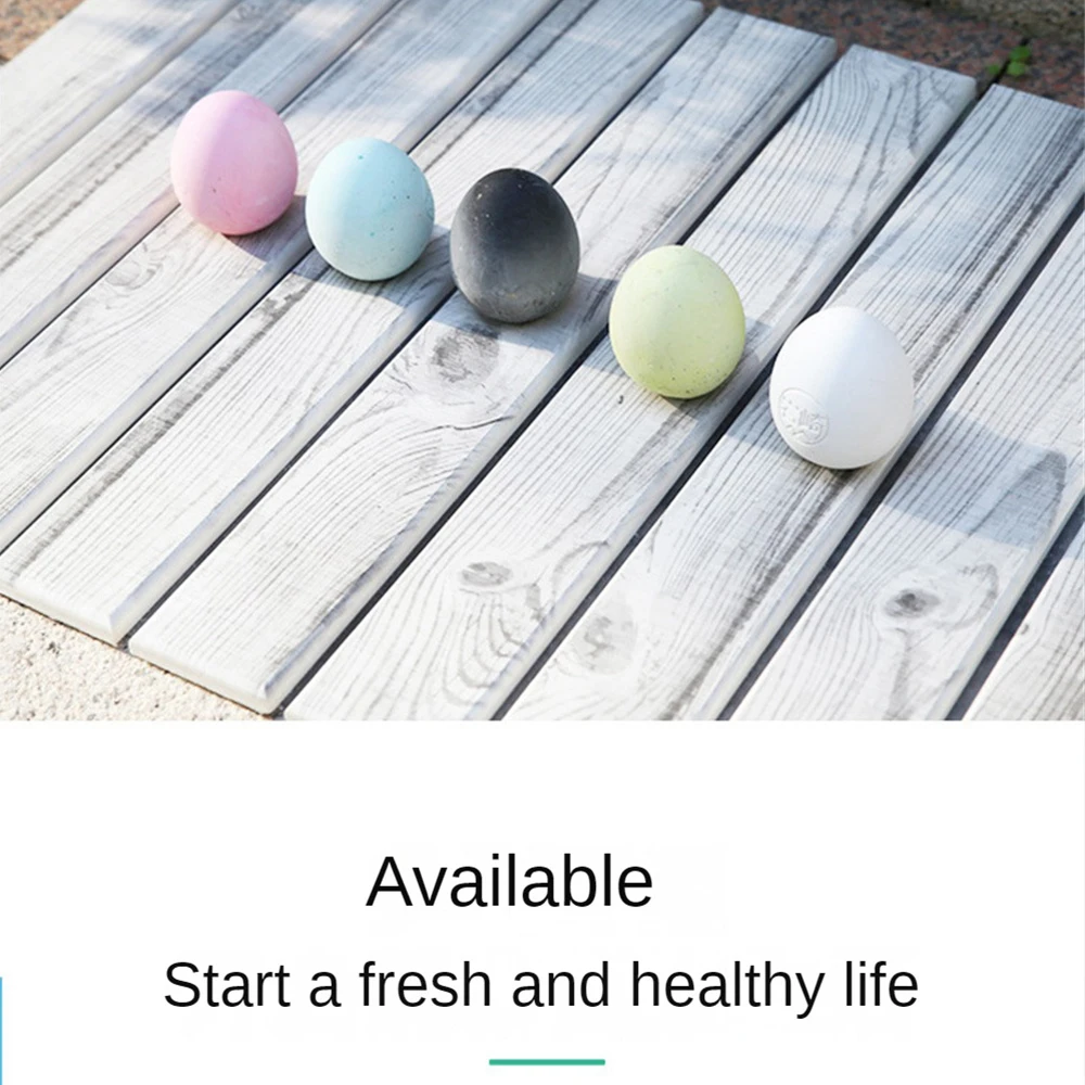 1/2PCS Refrigerator Deodorant Keep Fresh Porous Frosted Surface Egg Air Purifier Kitchen Tools Egg-shaped Diatomite