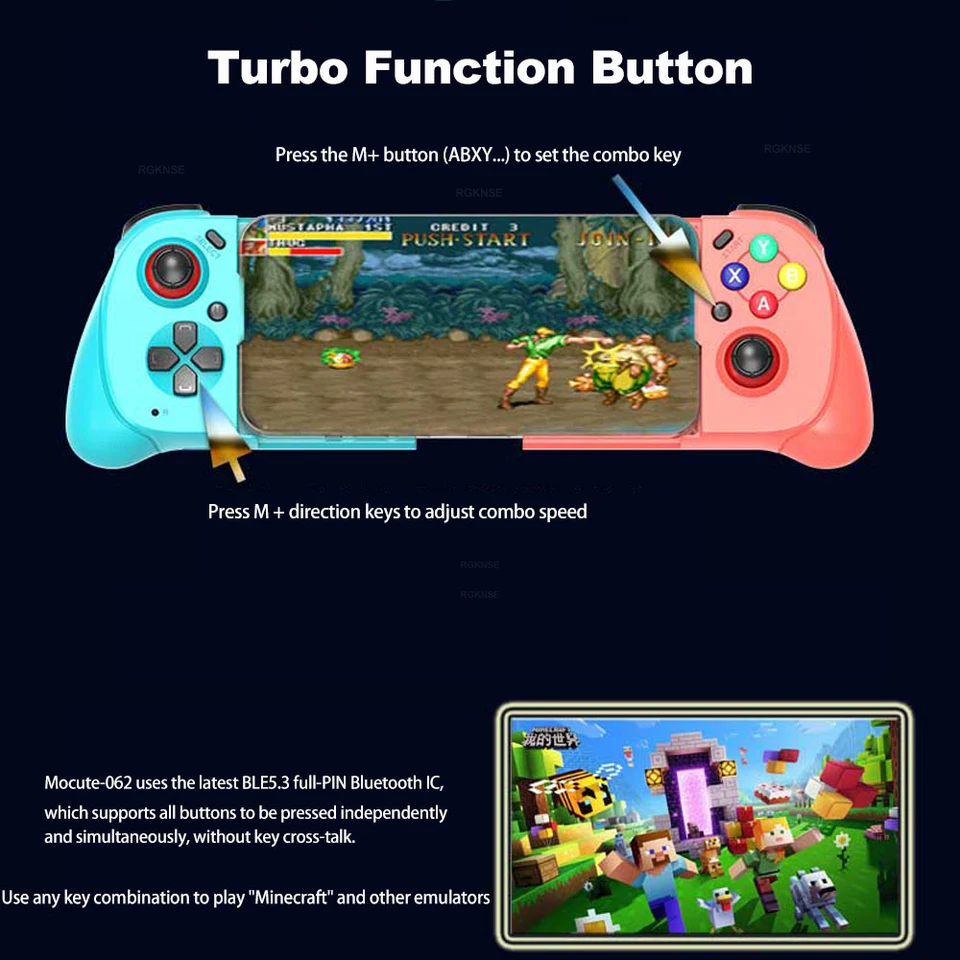bluetoothゲームコントローラ Left and Right Bluetooth Wireless Joypad Gamepad Game