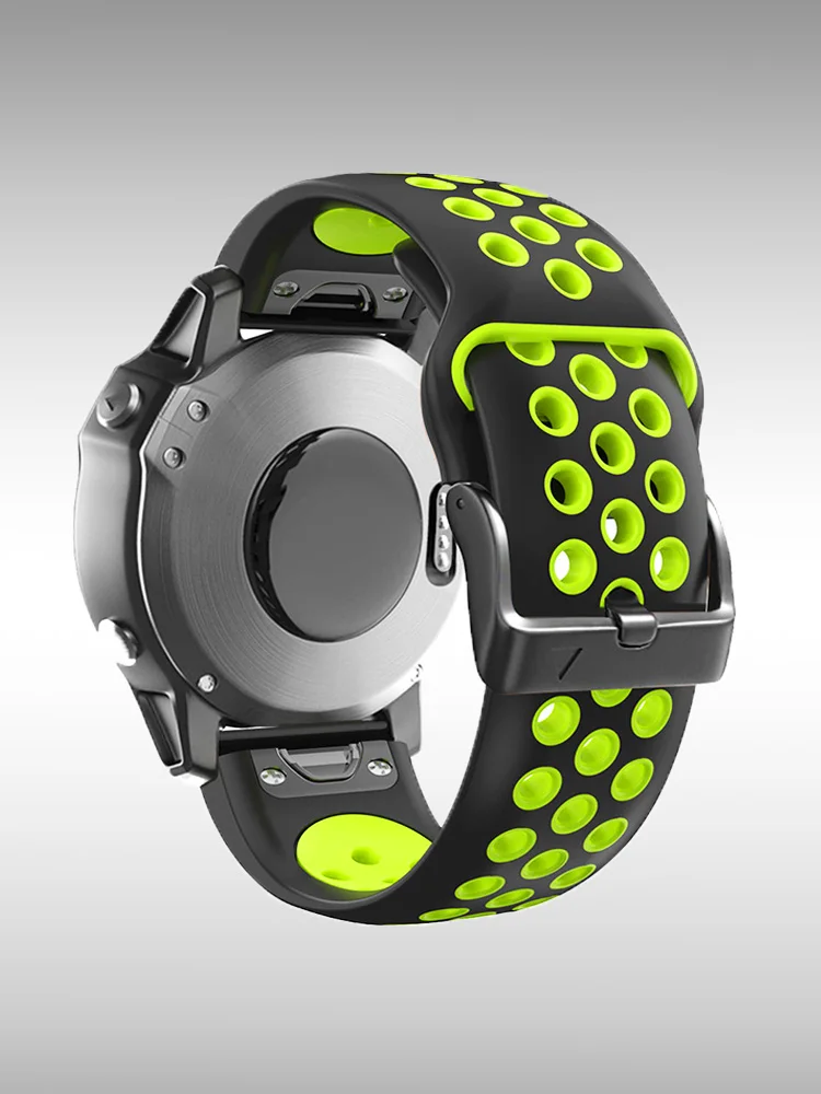 Durable Silicone QuickFit Watch Band with Breathable Design - 22mm/26mm