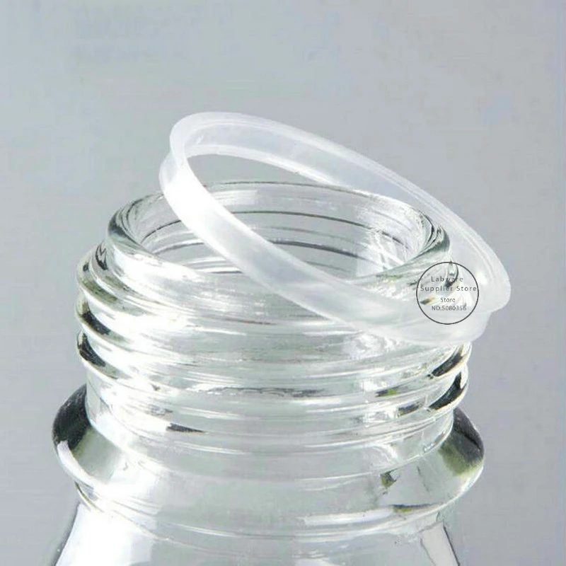 lab 250ml 500ml 1000ml 2000ml high borosilicate glass spiral neck triangular flask high temperature resistant conical flask 1pcs Lab Volumetric Flask
