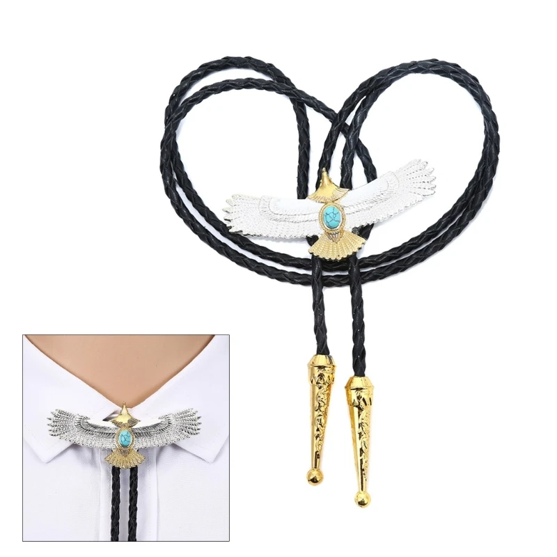 

Eagle Bolo Tie Men Vintage Cowboy Bolo Ties Decorative Necktie Pendant for Suit Dropshipping