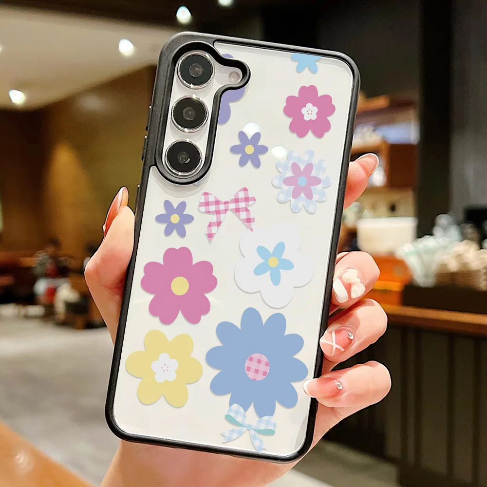 Cute Flower Matte Shockproof Phone Case