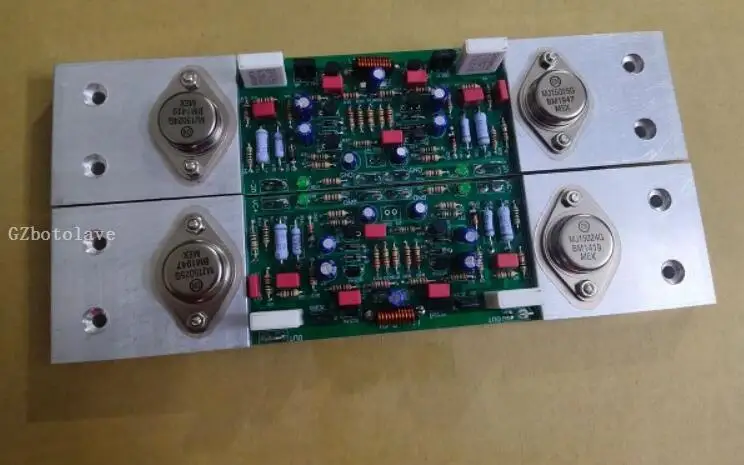 

Music Fax A1 Class A Stereo Dual Channel Audio Amplifier board Power Amplifier Board use MJ15024/15025 audio tube king 20W+20W