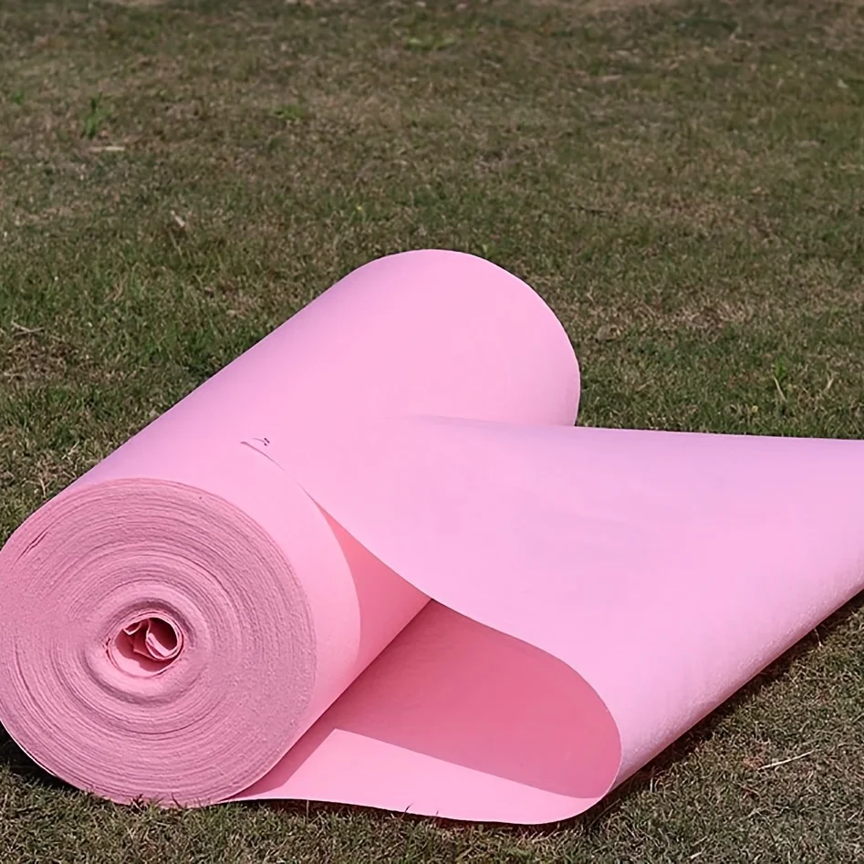 Wedding carpet Pink Non Woven Ceremony Party Stage Carpet Non Slip Running Walkway