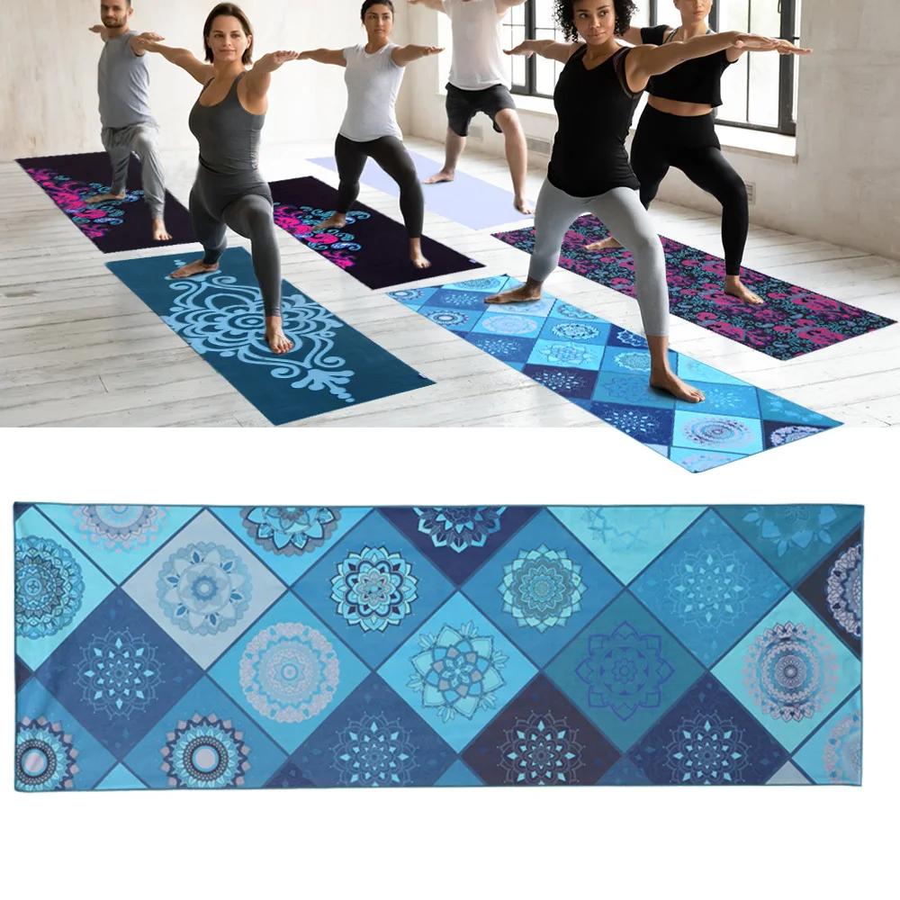 Dual-Sided Absorbent Quick-Dry Microfiber Yoga Mat Towel - Non-Slip with Skidless Technology