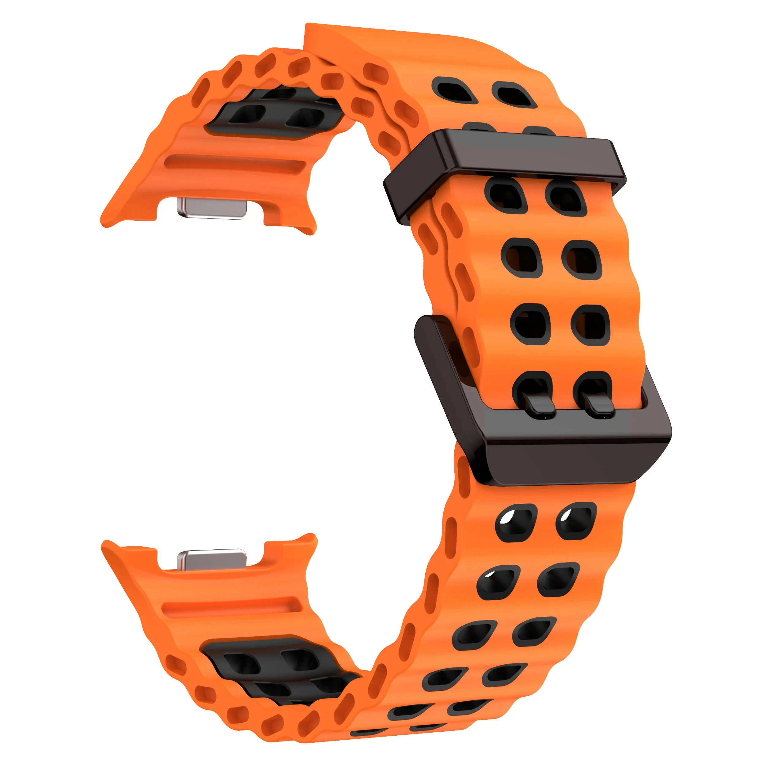 Sport Silicone Two-Tone Band - Marine Belt Bracelet
