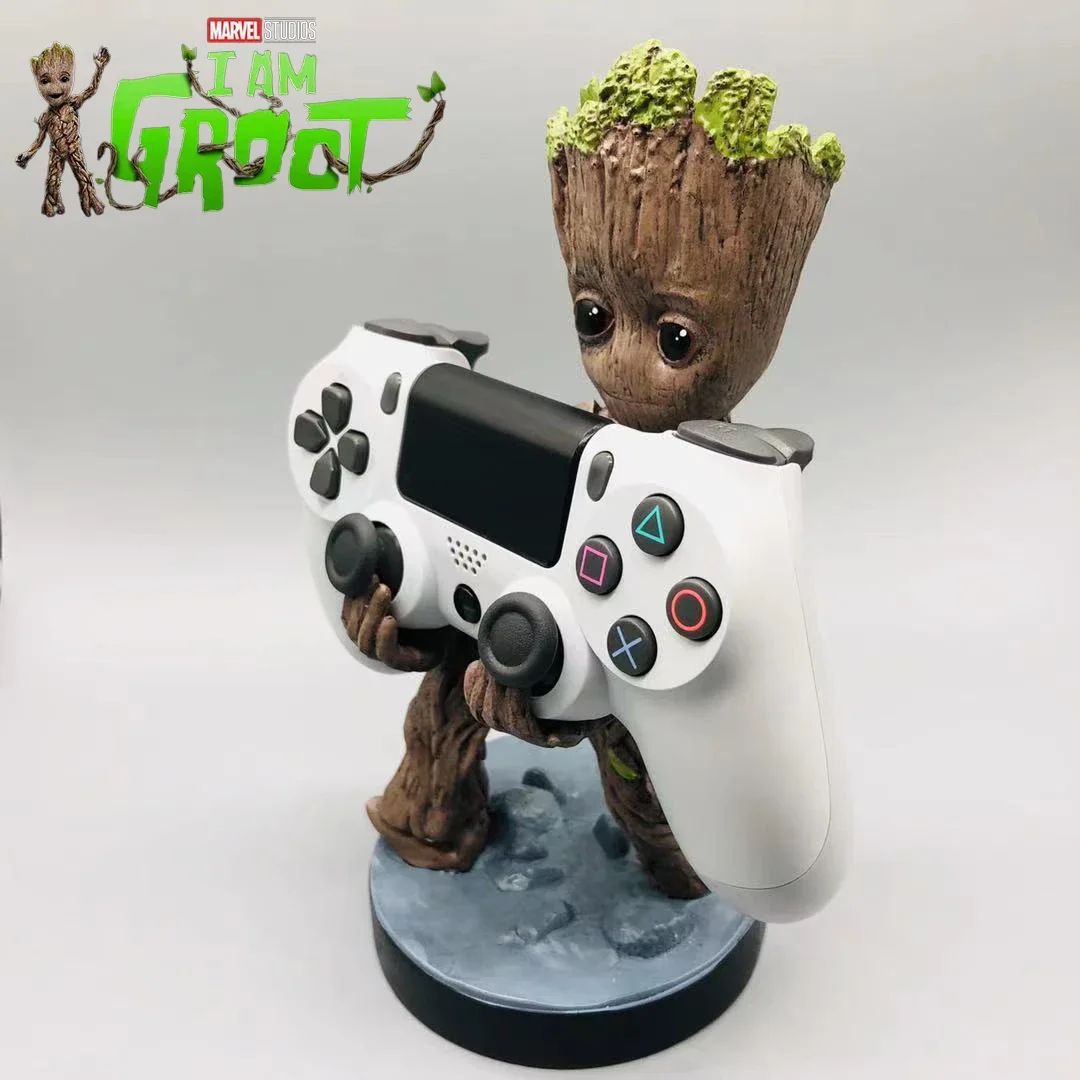 GuardiansOfTheGalaxyGrootGamepadHolderFigureToysCuteSmallTreeManPhoneBracket