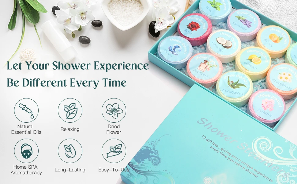 Shower steamers mint eucalyptus aroma