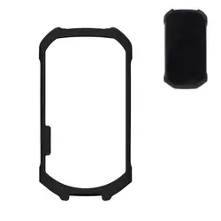 Premium Silicone Protective Case with Glass Film Cover (Black)
