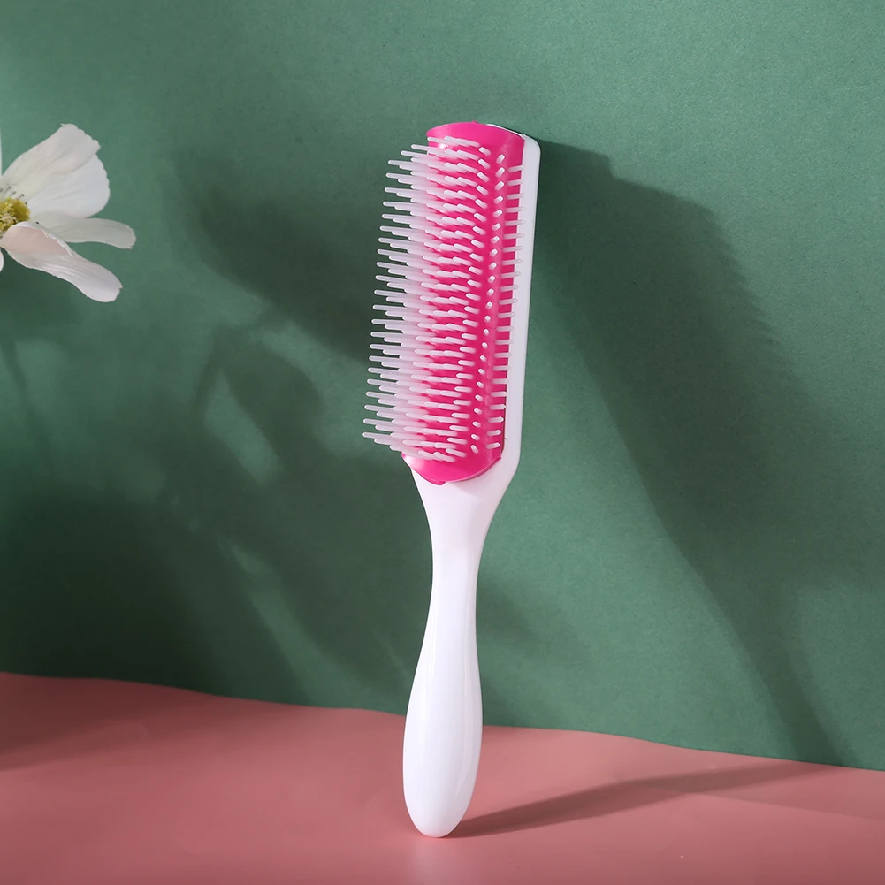 Detangling Hair Brush Denman Detangler Hairbrush Scalp Massager Straight Curly Wet Hair Comb For Women Home Salon Styling Tools 5