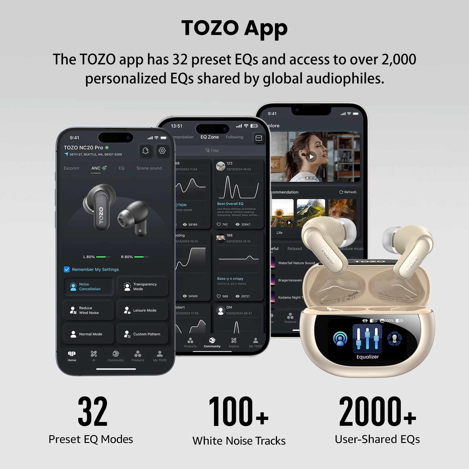 Enhanced True Wireless Earbuds with Smart Touch Control, Hi-Res Audio, & Active Noise Cancelling