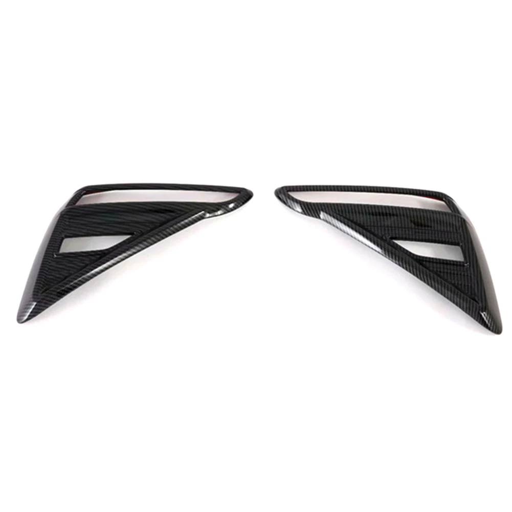 

2Pcs For Kia Forte Cerato K3 2019-2022 Rear Fog Lamp Light Cover Trim Carbon Fiber Look ABS Plastic Fog Light Frame