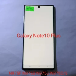 Avec cadre Note 10 + smartphone écran incurvé assemblage point noir défaut adapté pour Galaxy Note 10 Plus SM-N975F N975A N975U/S