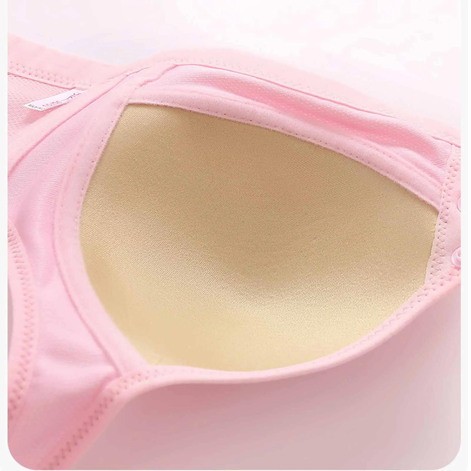 New Front Button Breastfeeding Bra without Steel Ring Thin Size Comfortable and Traceless Pregnant Women's Bra 4