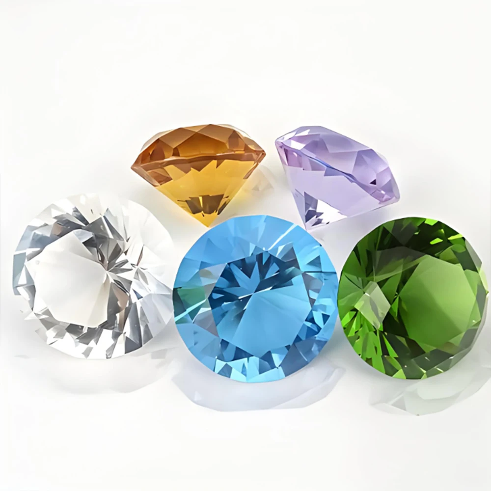 

20mm/30mm Cut Glass Giant Crystal Diamond Shaped Paperweight Decor Gemstone Wedding Christmas Ornament Gifts Diy Jewelry Craft