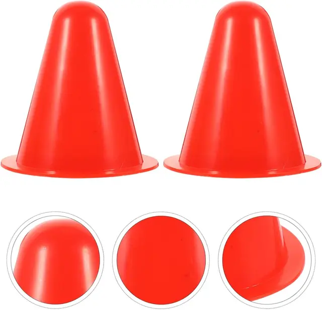 10 PCS Multiple Colors Plastic Cones Soccer Training Cones Roller Skating Training Football Training Equipment 5