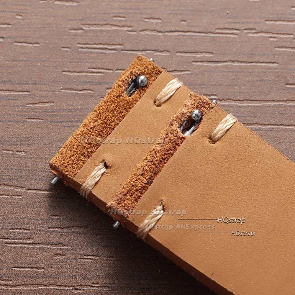 Classic Vintage Suede Leather Watch Strap in Calfskin
