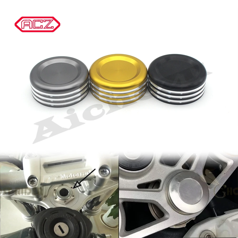 For BMW S1000RR R Nine T Pure Racer Scrambler Urban G/S CNC Upper Top Front Fork Center Covering Cap Yoke Plug Protector | Автомобили и