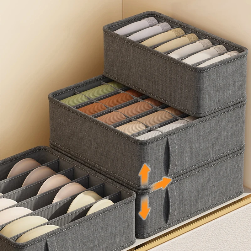 20/6/7/1 Grids Cation PP Sock Bra Pants Simplicity Organizers Of Cabinets And Drawers Home Sorting Boxes Storage Organizer Box 5