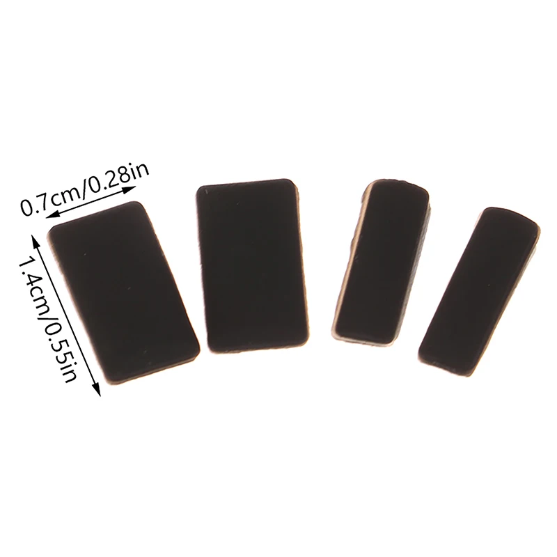 Almofada de borracha para Lenovo Thinkpad, Anti Slip Pad, Tampa Base Inferior, Substituição De Concha De Borracha, T490s, T495s, 4pcs por conjunto