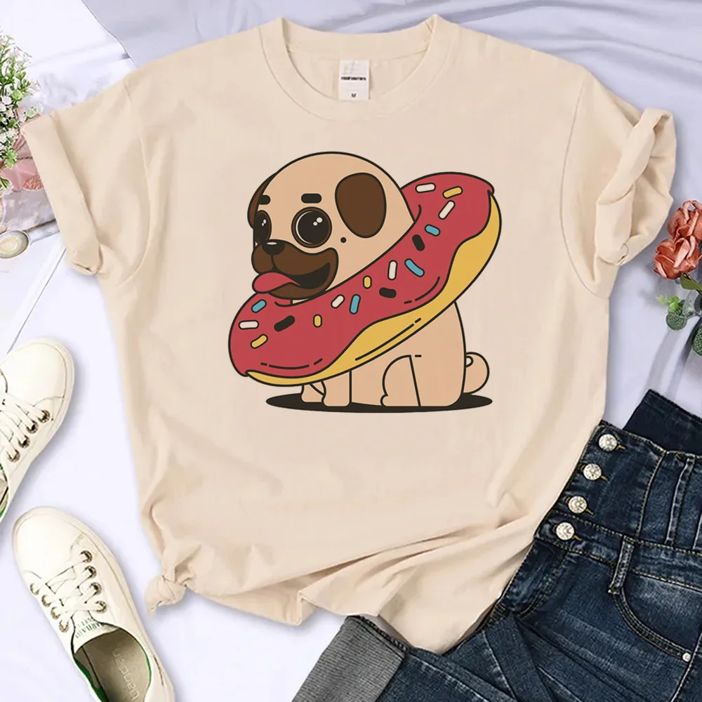 Pug Tee women harajuku top girl anime manga clothing 3