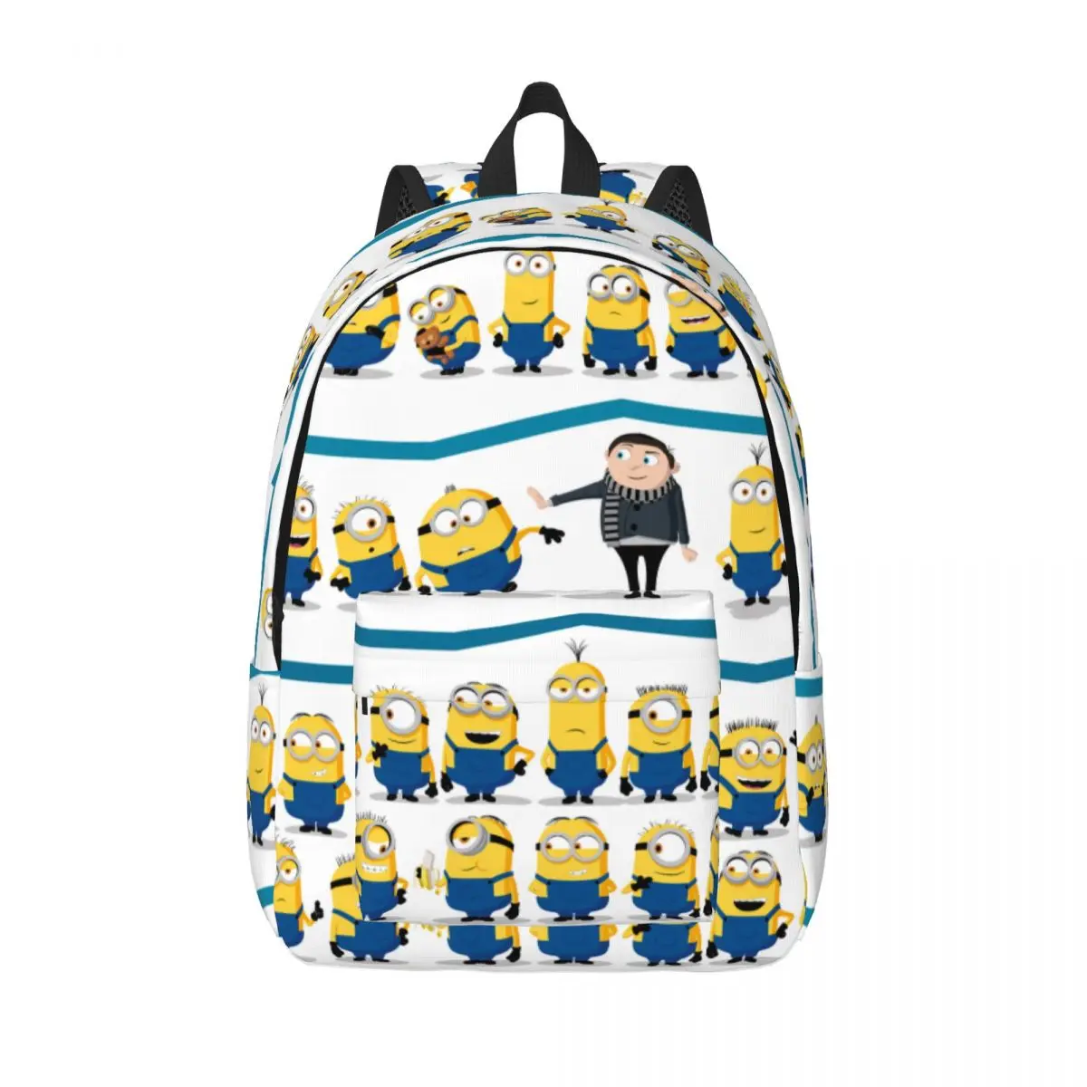 Minions Gru & Minions Line-Up Per Adolescenti Studente Scuola Bookbag Canvas Daypack Middle High College Travel