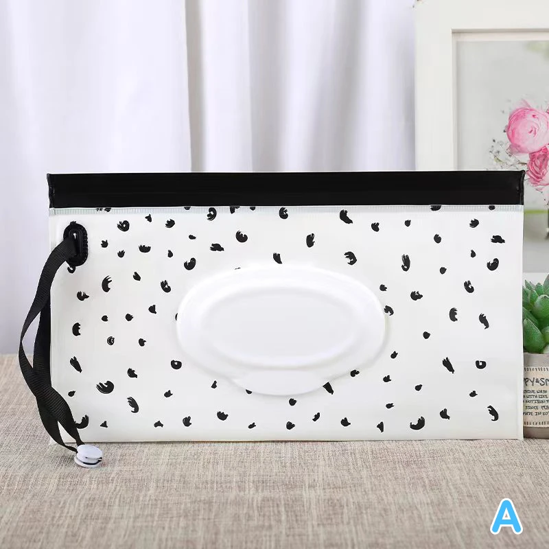 Portable Cartoon Baby Wet Wipes Clutch Pouch and Dispenser