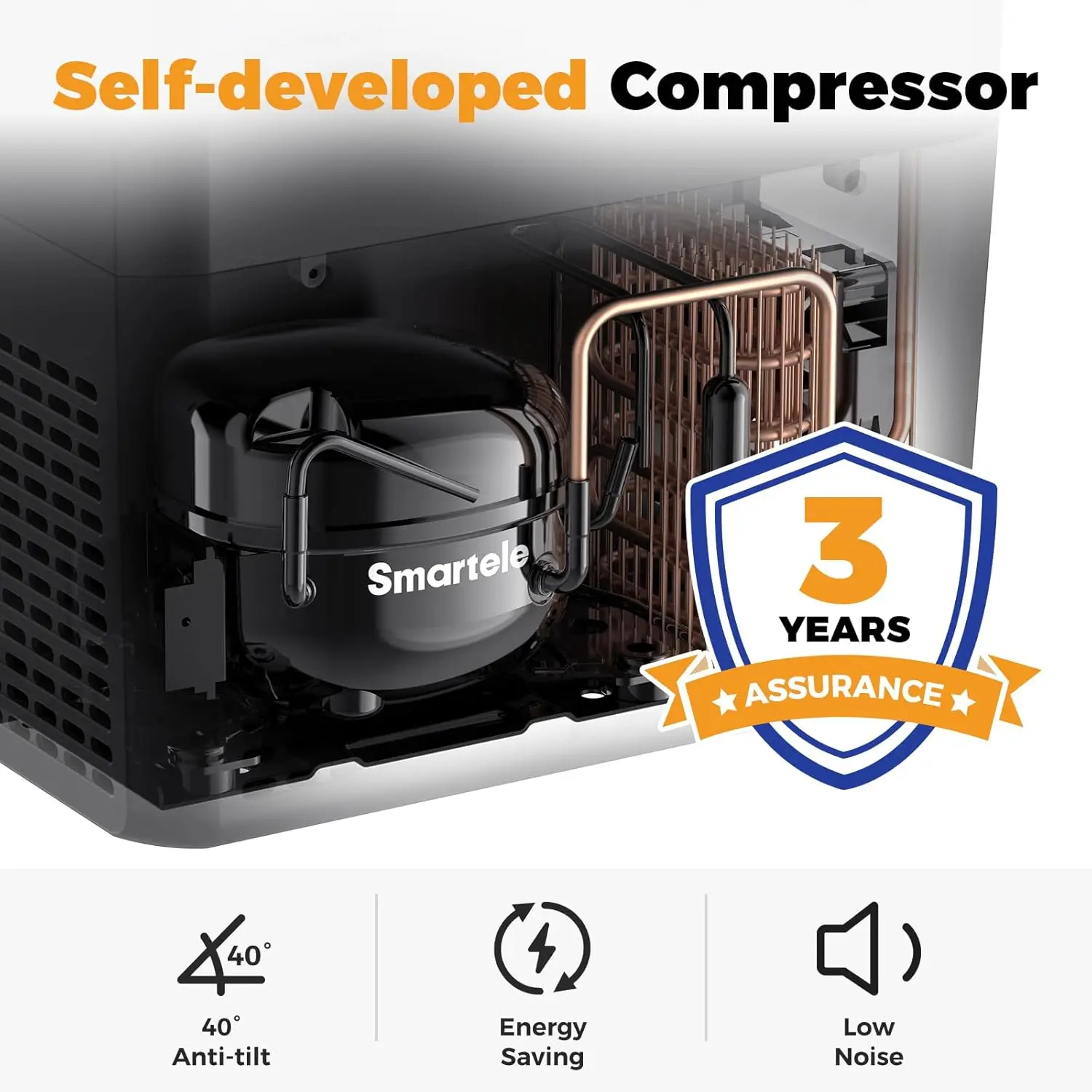 RF25 12V 27 Quart Portable Electric Cooler and Freezer for Cars with 12/24V DC Compatibility