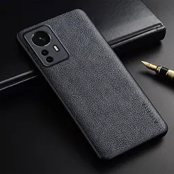 Leather Business Style Phone Case - Slim and Elegant Protection for Xiaomi 12S Ultra (Grey)