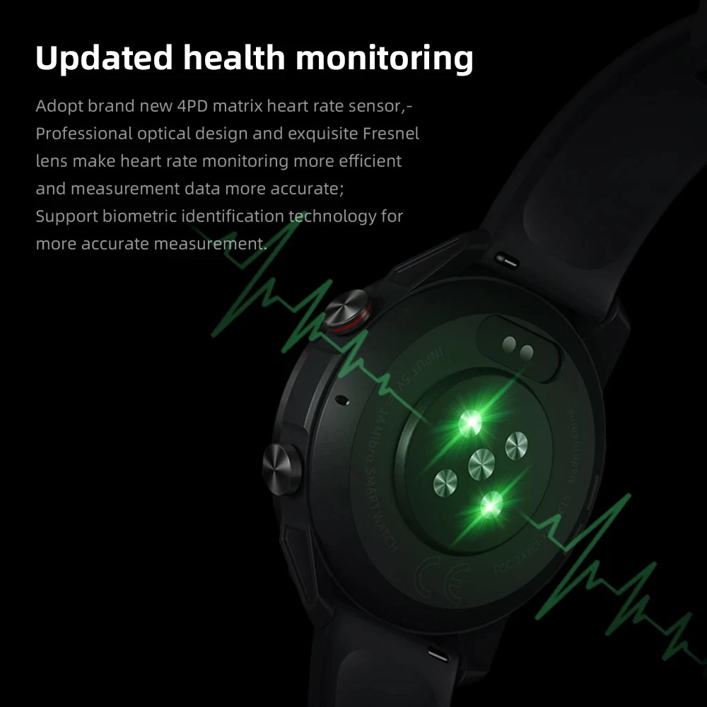 Original Mibro Smartwatch A2 Global Version App Control Heart Rate Sleep Health Monitoring 2ATM Waterproof Sport Men Women Watch