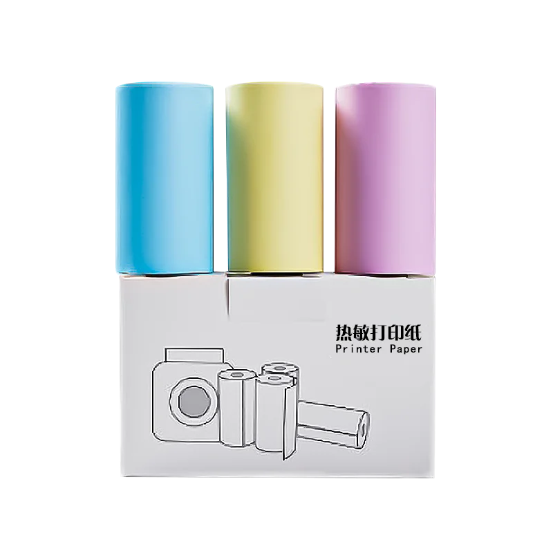 Thermal Adhesive printing paper with adhesive backing can be used to stick special label paper for incorrect questions 70 30mm 800 pcs colour thermal paper roll not ribbon printing