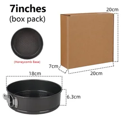 Non - Stick Leakproof Round Cake Pan with Removable Bottom (7inches)