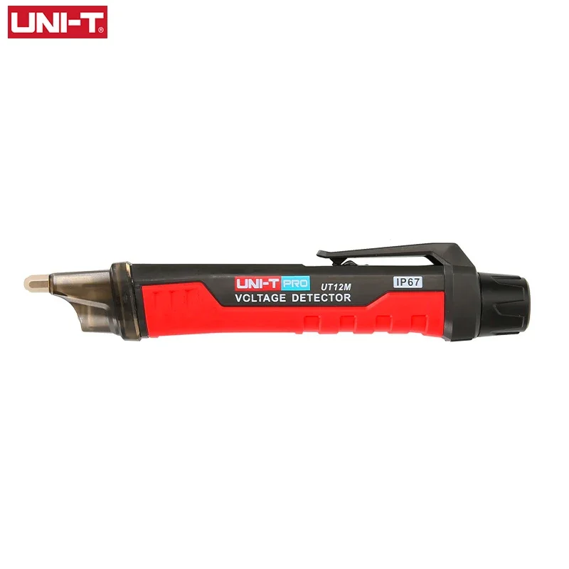 UNI-T 소켓 벽 AC 전압 감지기 표시기, 비접촉 전압 전류 전기 센서 테스트 펜, 24V-1000V UT12E UT12M