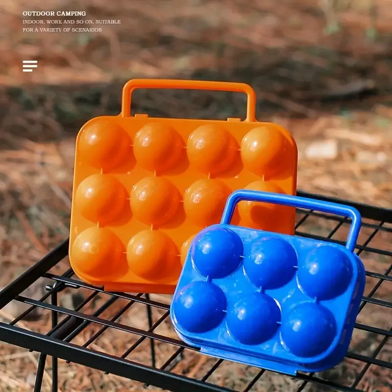 Portable 6/12 Grid Egg Storage Box for Outdoor Picnic, BBQ, and Camping Keep Your Eggs Safe and Fresh Kitchen Tools 3