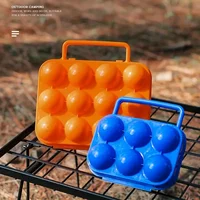 Portable 6/12 Grid Egg Storage Box for Outdoor Picnic, BBQ, and Camping Keep Your Eggs Safe and Fresh Kitchen Tools 3