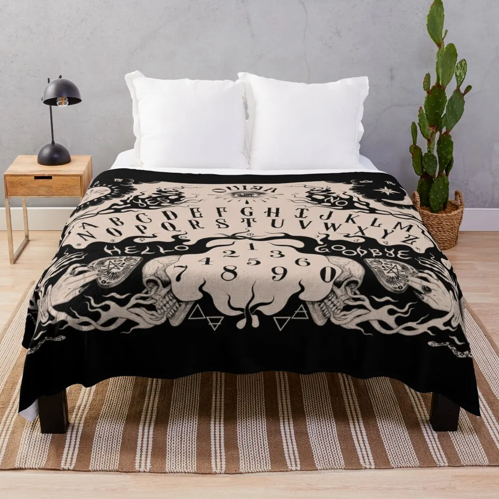 

Ouija Throw Blanket halloween Quilt Personalized Gift Hair Bed Blankets