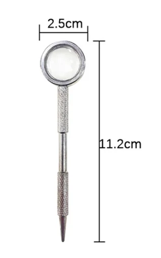 Outil De Massage Facial Métal Rose - Mini Stylo D'acupuncture Manuel - 14 Cm - Réflexologie Faciale