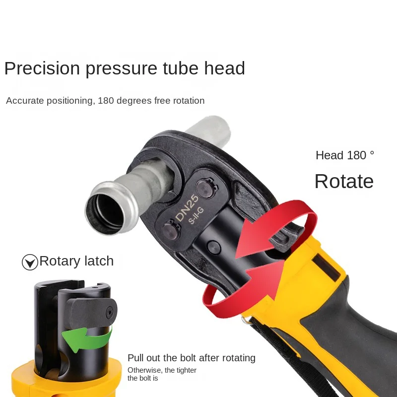 HHYD-1532 Rechargeable Portable Hydraulic Tong Electric Pipe Wrench Thin Wall Stainless Steel Clamping Electro-hydraulic pliers 2