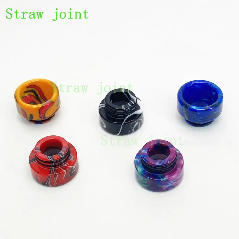 10PCS 810 Random Color Resin Straw Joint