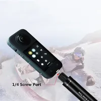 Metal Invisible Extended Edition Selfie Stick Scalable Monopod for Insta360 X3 X4 Accessories for GoPro13 DJI Action 5 4 3 Stick - Image 2