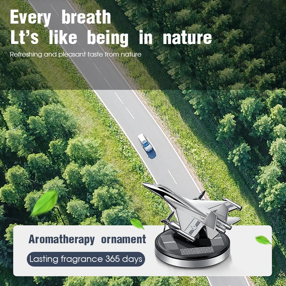 Auto-Lufterfrischer mit Solarpropeller-Design, Aromatherapie-Funktion, Auto-Innenausstattung, drehbares Aromatherapie-Parfüm_voghion.com