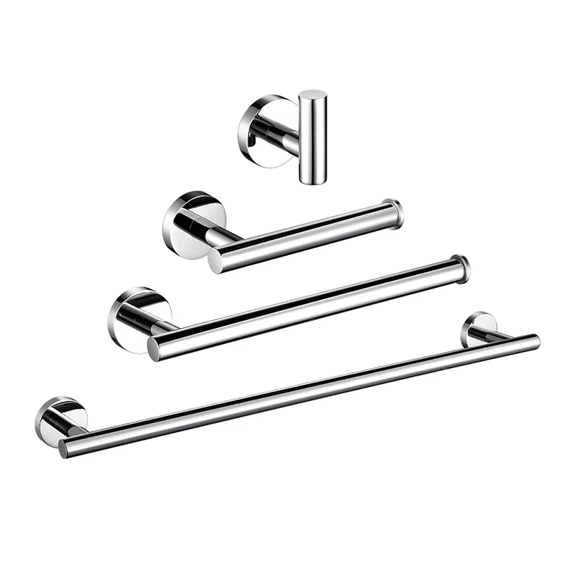Polished Chrome Stainless Steel Toilet Paper Holder Wall Hook Towel Holder Rack Wall Mounted Kitchen Bathroom WC Accessories,towel rack,towel holder,bathroom hardware set