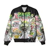CAVVING 3D Printed  Plant Vs Zombie Zipper Bomber Jackets Men Overcoat Mens Coat Zip Up Jackets for Women/Men  J01 3