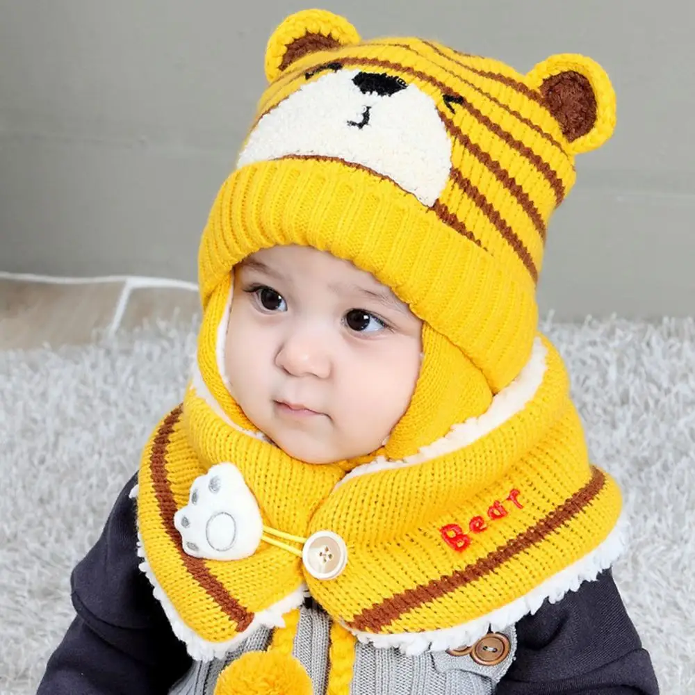 Bonnet d'hiver enfant ours, bonnet bébé ours en tricot, bonnet à  cache-oreilles pour tout-petit ours, bonnet d'hiver ours en peluche pour  enfant, bonnet d'hiver enfant en laine d'alpaga -  France