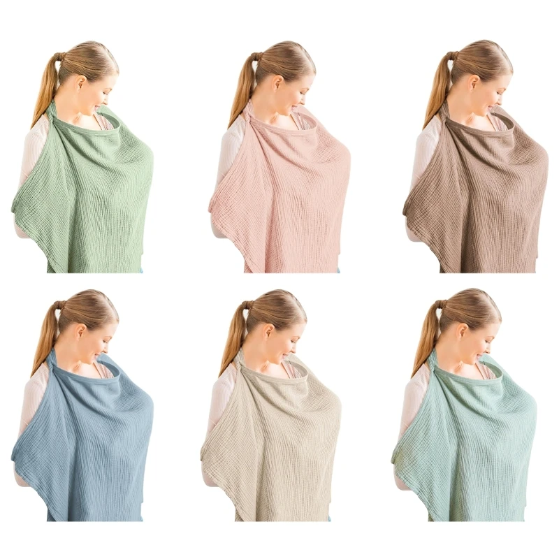 

Privacy Breastfeeding Apron Cotton Nursing Towel Baby Feeding Cloth Solid Color QX2D
