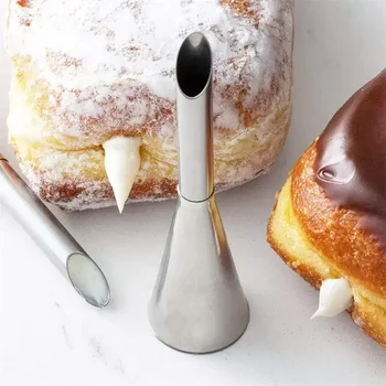 3/5/6Pcs Stainless Steel Puff Cream Nozzles Cake Icing Piping Tip DIY Donut Pastry Syringe Cupcake Desserts Baking Accessories