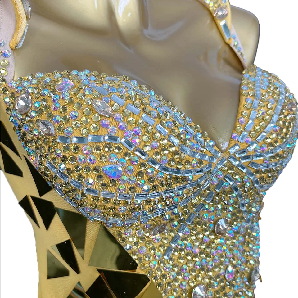 green emerald velvet dress Le Sh Ka Ecru Gold London with 24K Gold-Plated Accessories