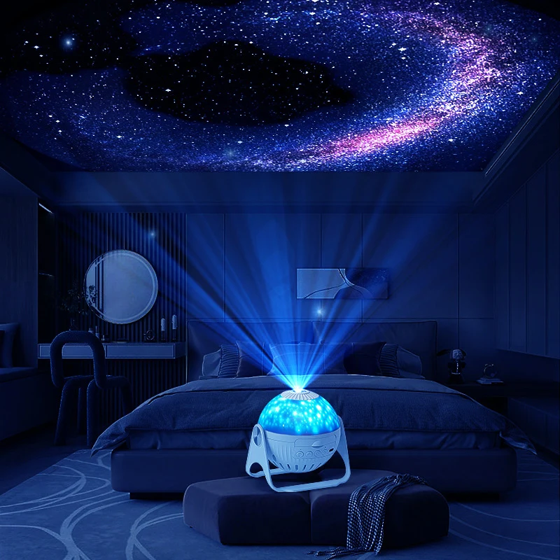 Galaxy Night Light Projecteur Star Projection Lamp avec Nebula Moon Planets  Aurora 360 ° Rotating Focusable pour enfants Cadeaux de chambre - AliExpress